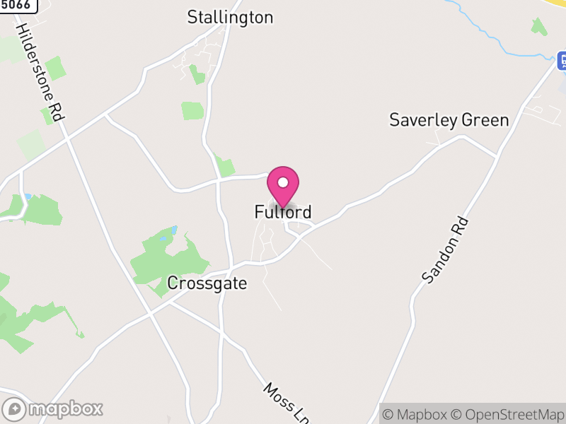 Map of Fulford, Stafford