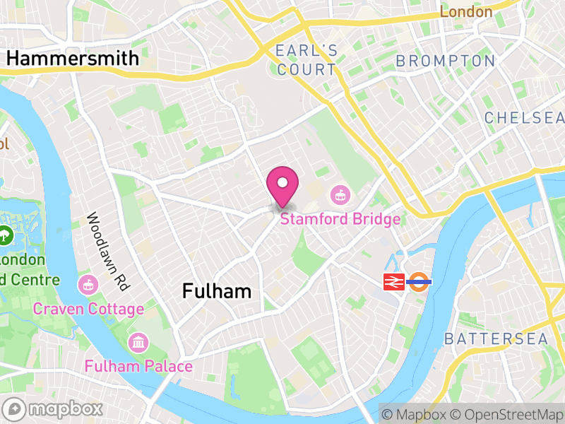 Map of Fulham