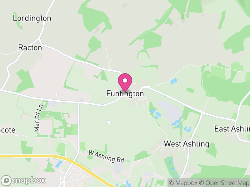 Map of Funtington, Chichester