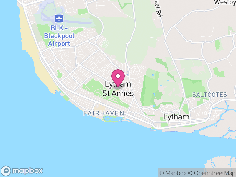 Map of Fylde, Lancashire