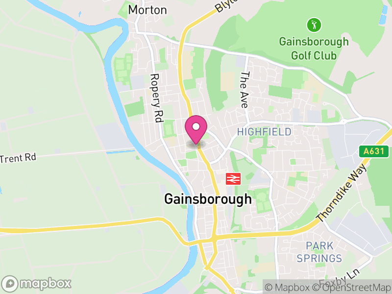 Map of Gainsborough