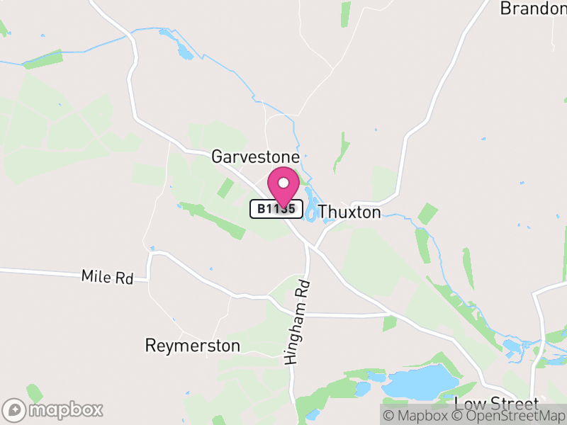 Map of Garvestone, Breckland