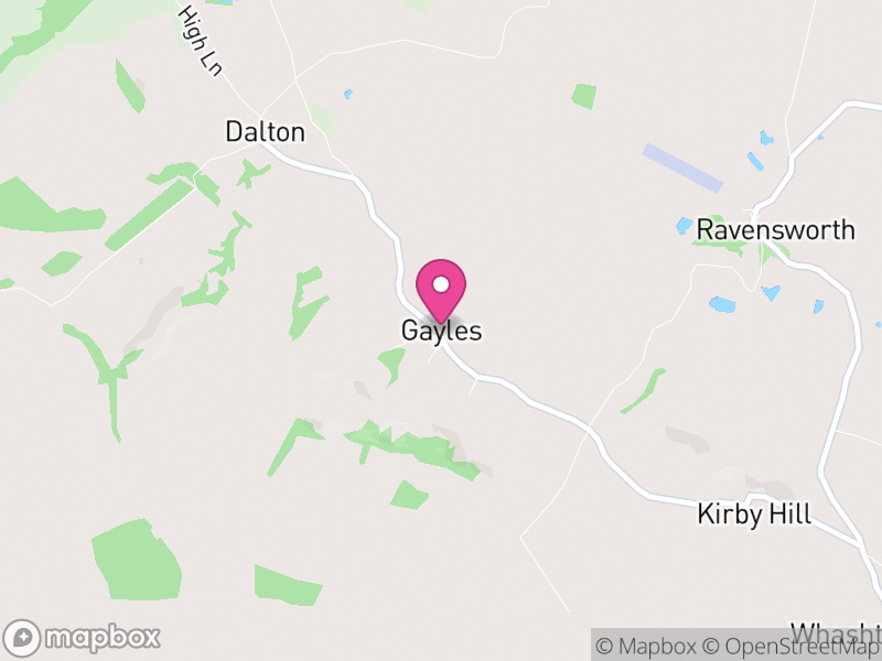 Map of Gayles, North Yorkshire