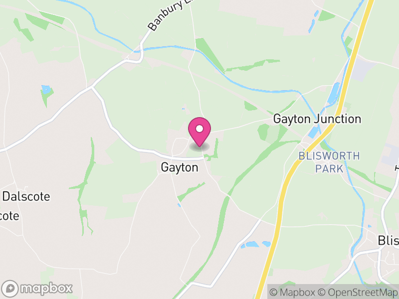 Map of Gayton, West Northamptonshire
