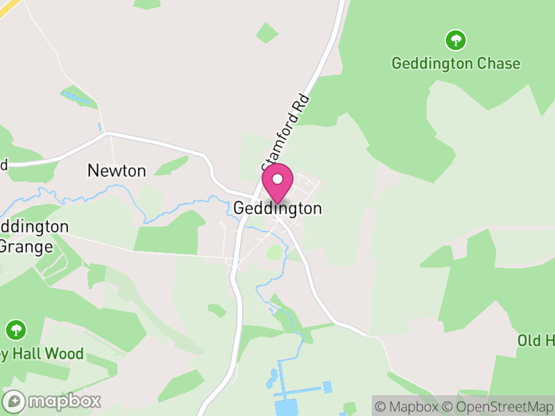 Map of Geddington, North Northamptonshire