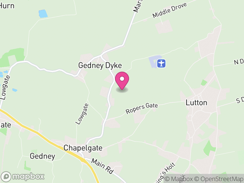 Map of Gedney, South Holland