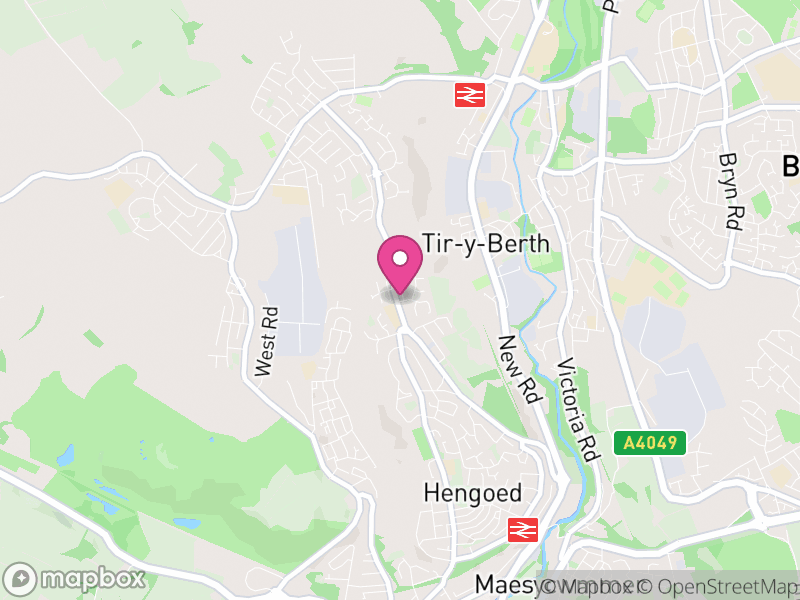 Map of Gelligaer, Caerphilly