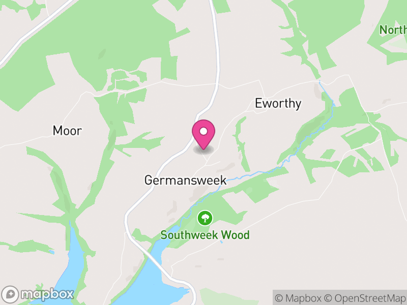 Map of Germansweek, West Devon