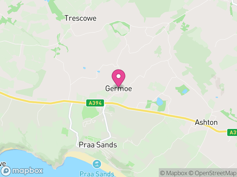 Map of Germoe, Cornwall