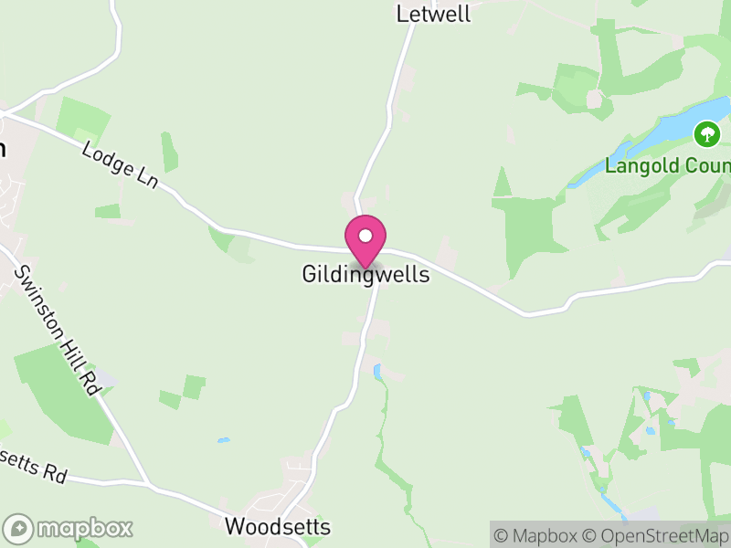 Map of Gildingwells, Rotherham