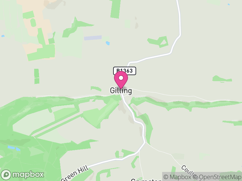 Map of Gilling East, North Yorkshire