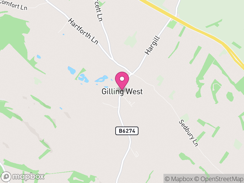 Map of Gilling with Hartforth and Sedbury, North Yorkshire