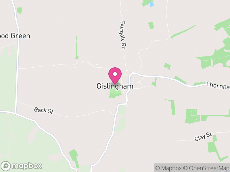 Map of Gislingham, Mid Suffolk
