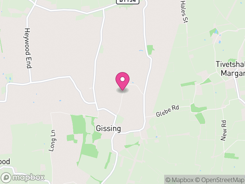 Map of Gissing, South Norfolk