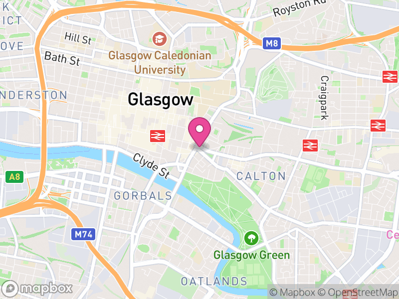 Map of Glasgow, Scotland