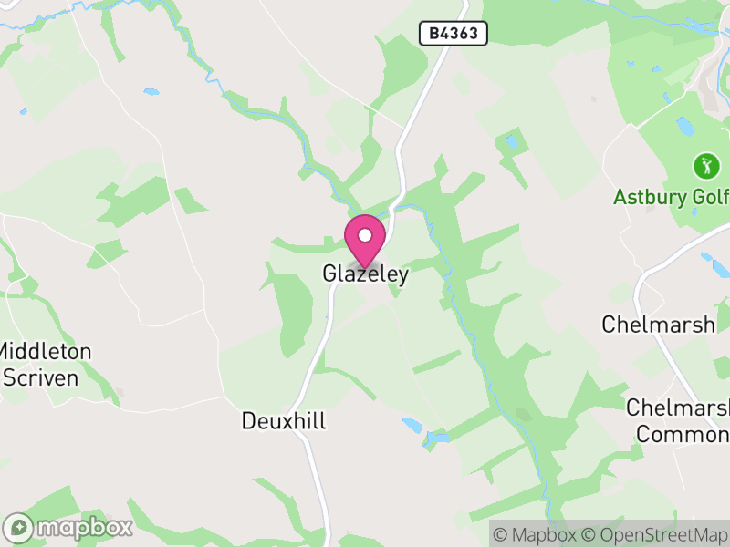Map of Glazeley, England