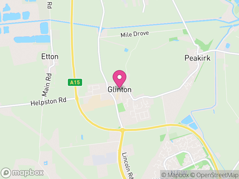 Map of Glinton, Peterborough