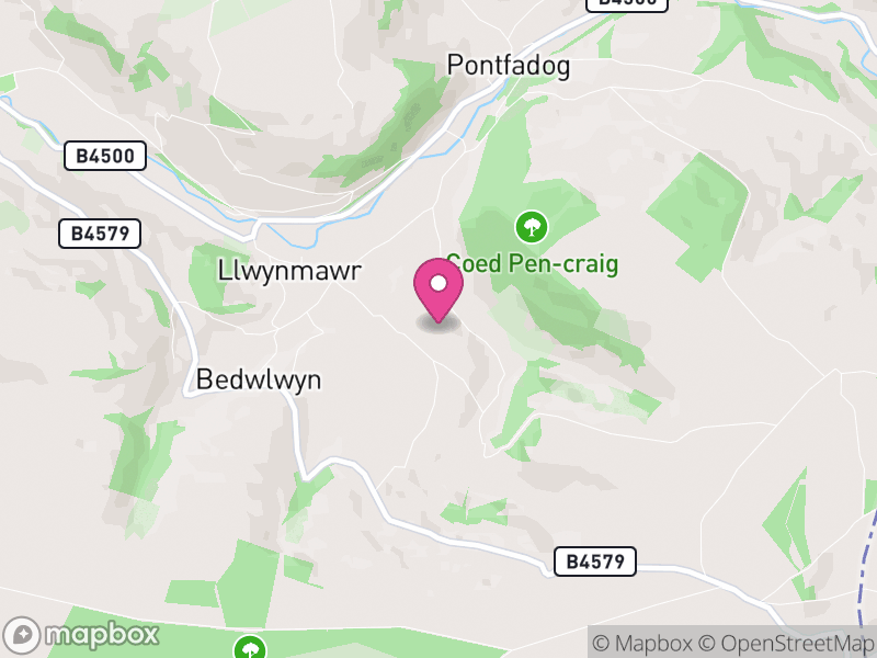 Map of Glyntraian, Wrexham