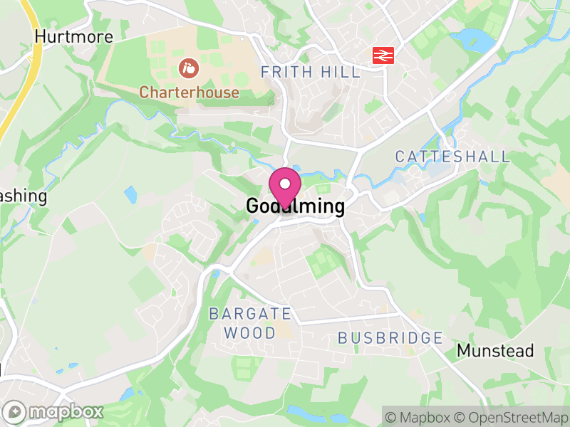Map of Godalming, Waverley