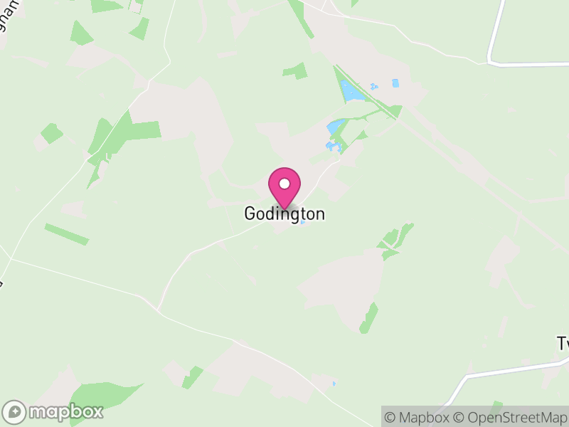 Map of Godington, Cherwell