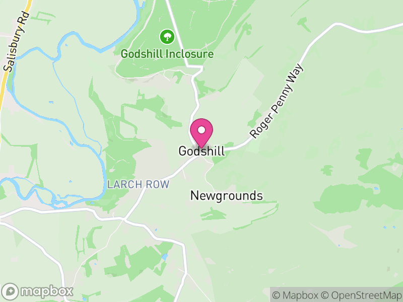Map of Godshill, New Forest