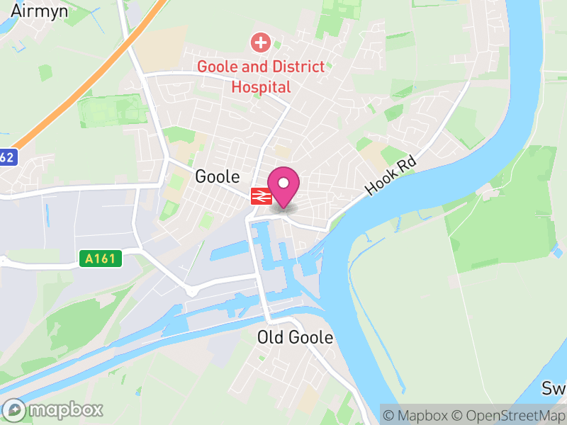Map of Goole, East Riding of Yorkshire