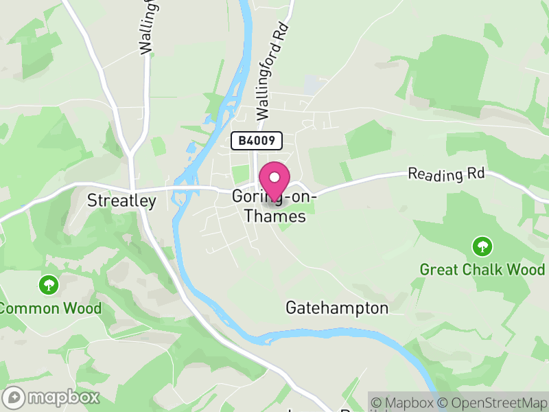 Map of Goring-on-Thames, South Oxfordshire