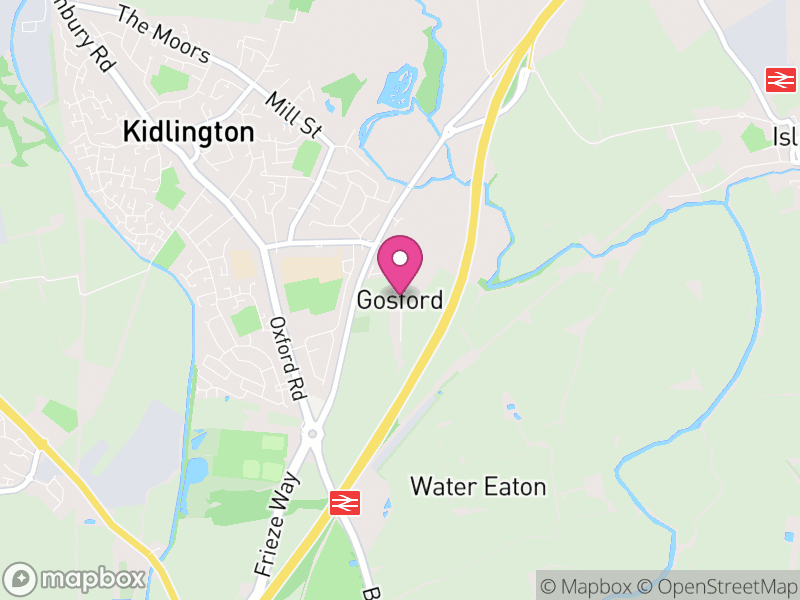 Map of Gosford and Water Eaton, Cherwell