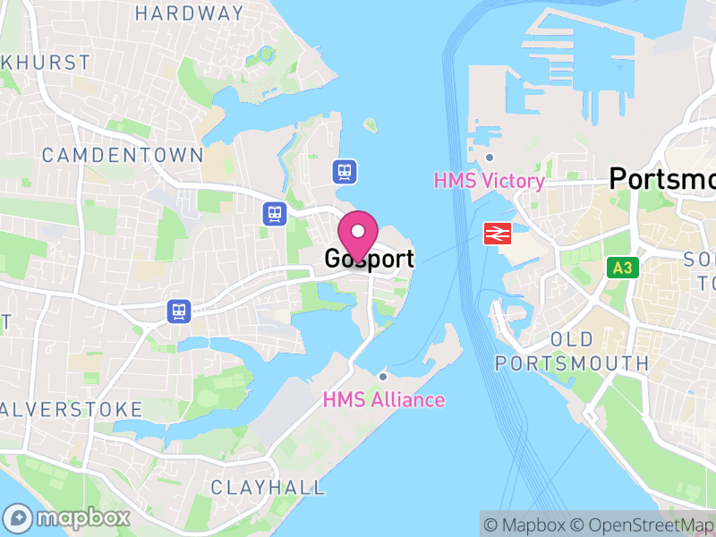 Map of Gosport, Hampshire