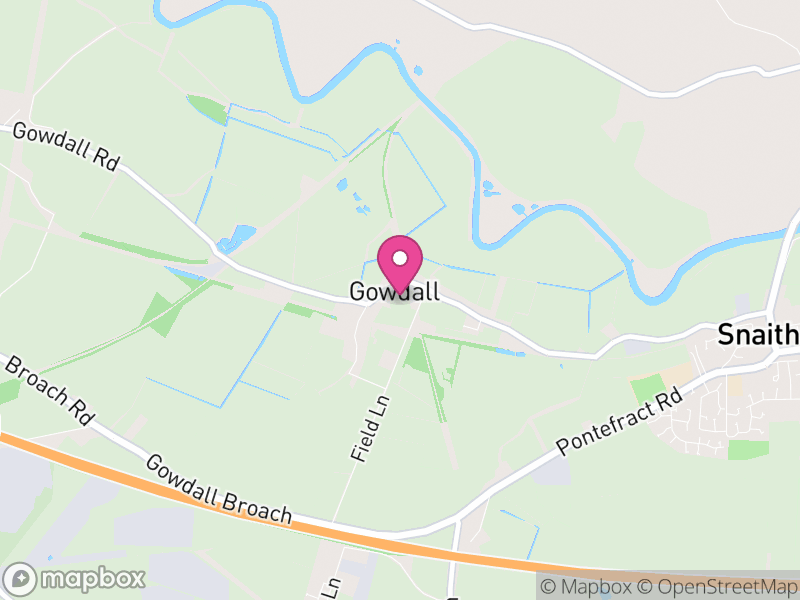 Map of Gowdall, East Riding of Yorkshire
