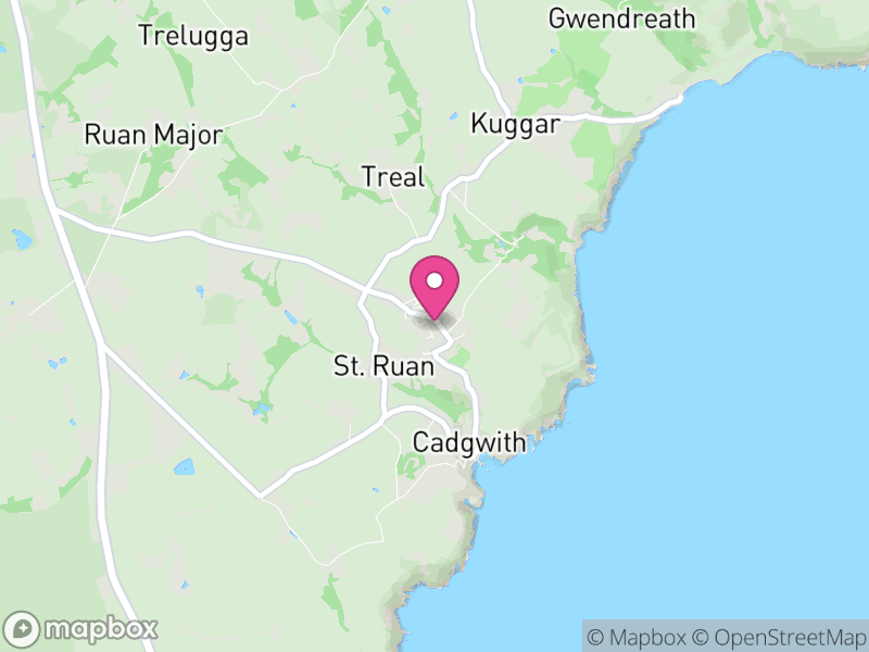 Map of Grade-Ruan, Cornwall
