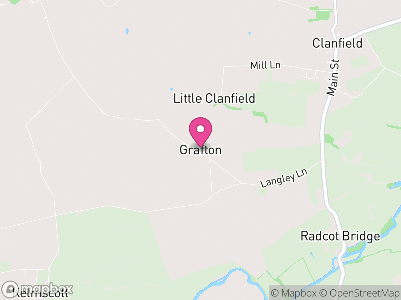 Map of Grafton and Radcot, West Oxfordshire