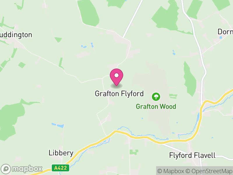 Map of Grafton Flyford, Wychavon