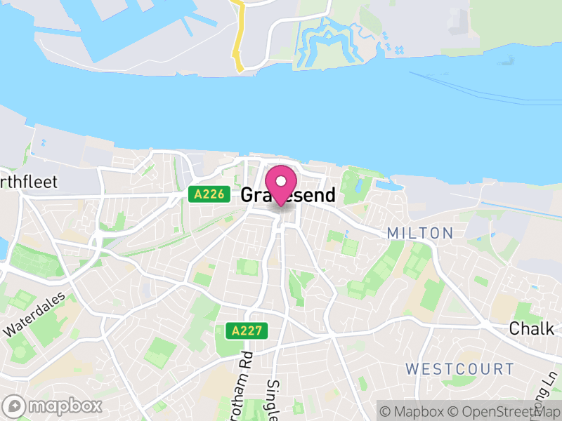 Map of Gravesend
