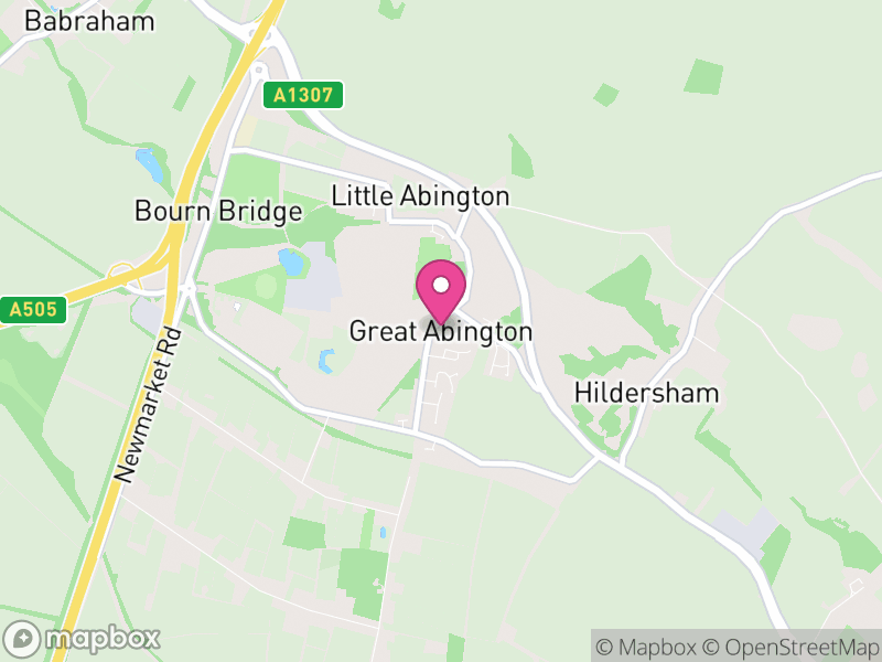 Map of Great Abington, South Cambridgeshire