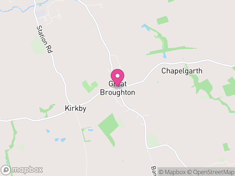 Map of Great and Little Broughton, North Yorkshire