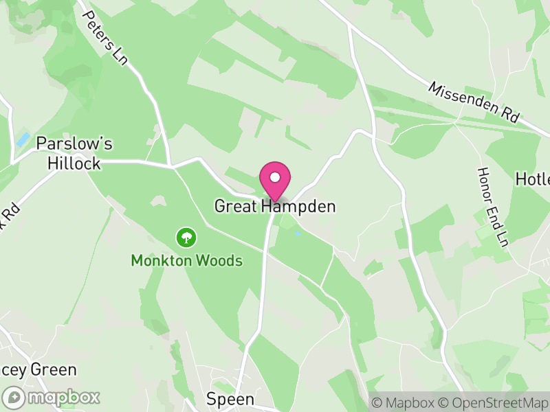 Map of Great and Little Hampden, Buckinghamshire