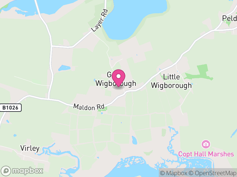 Map of Great and Little Wigborough, Colchester