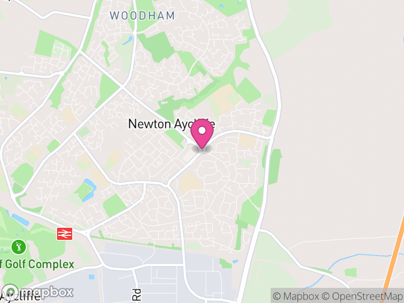 Map of Great Aycliffe, County Durham