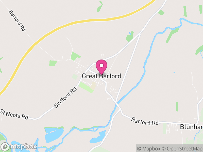 Map of Great Barford, Bedford