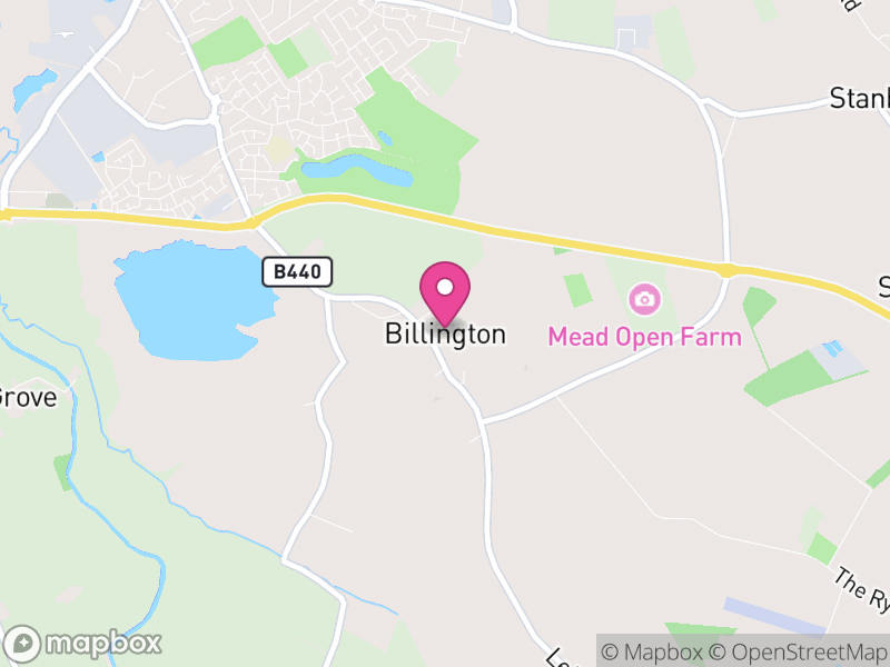 Map of Great Billington, Central Bedfordshire