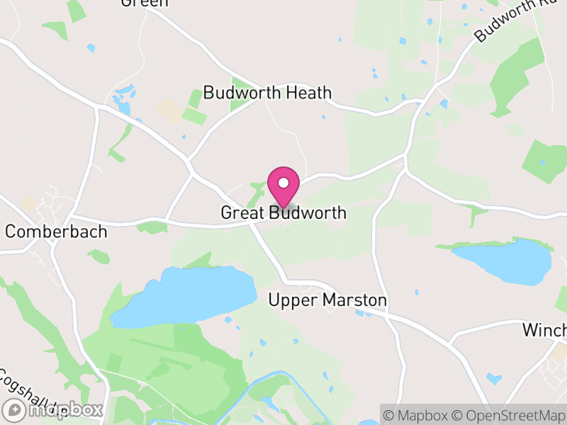 Map of Great Budworth, Cheshire West and Chester