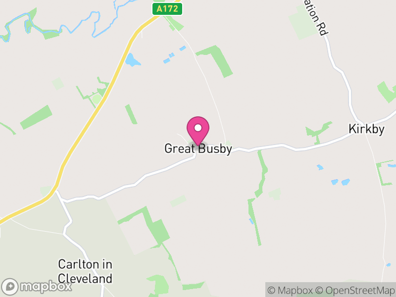 Map of Great Busby, North Yorkshire