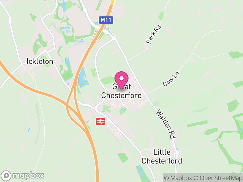Map of Great Chesterford, Uttlesford