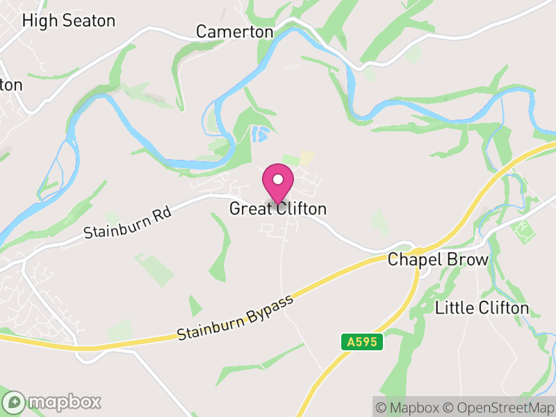 Map of Great Clifton, Cumberland