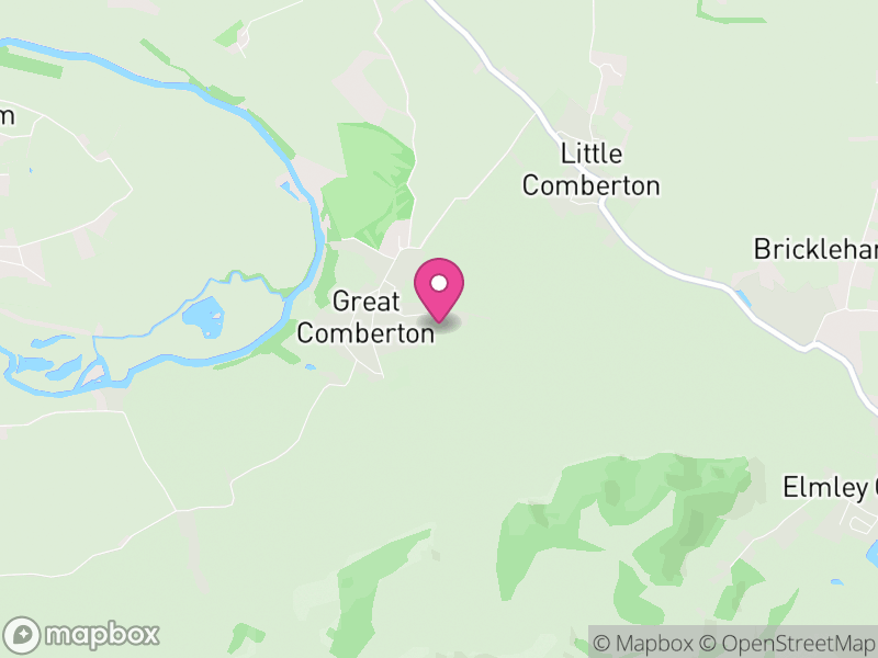 Map of Great Comberton, Wychavon