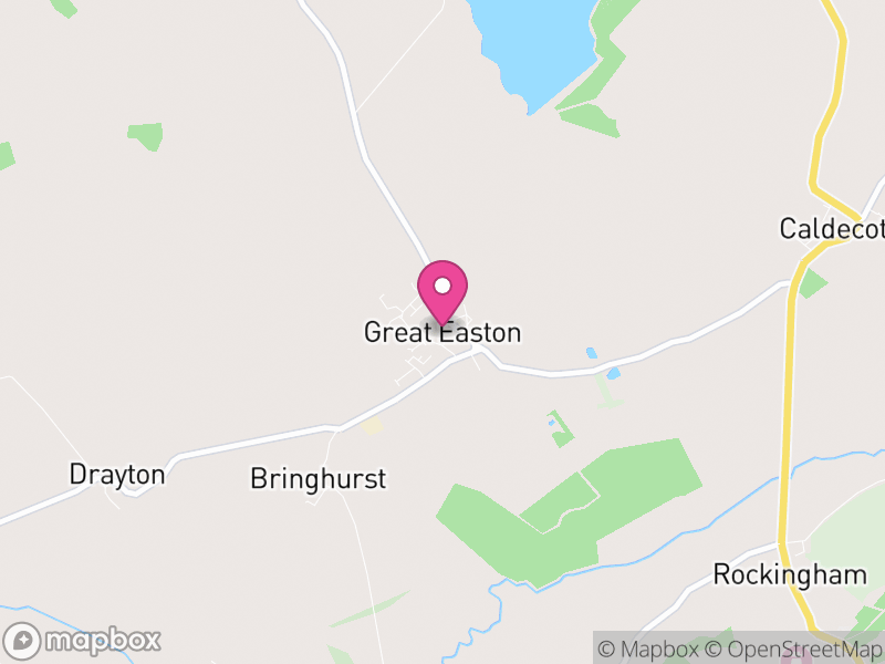 Map of Great Easton, Harborough