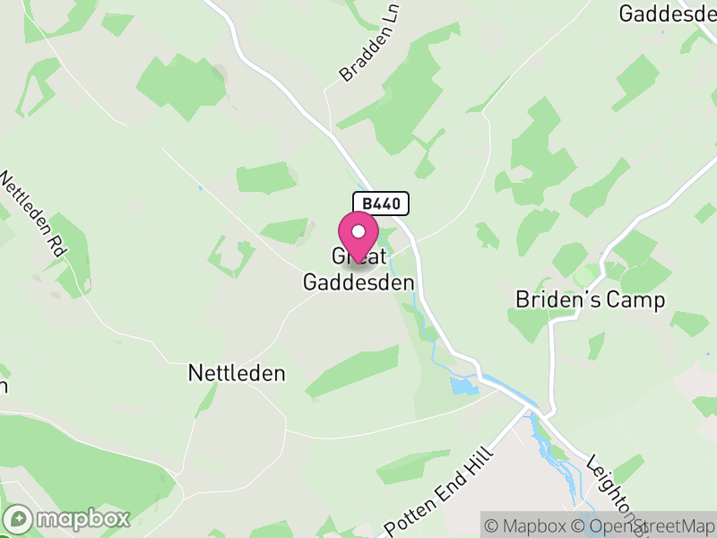 Map of Great Gaddesden, Dacorum