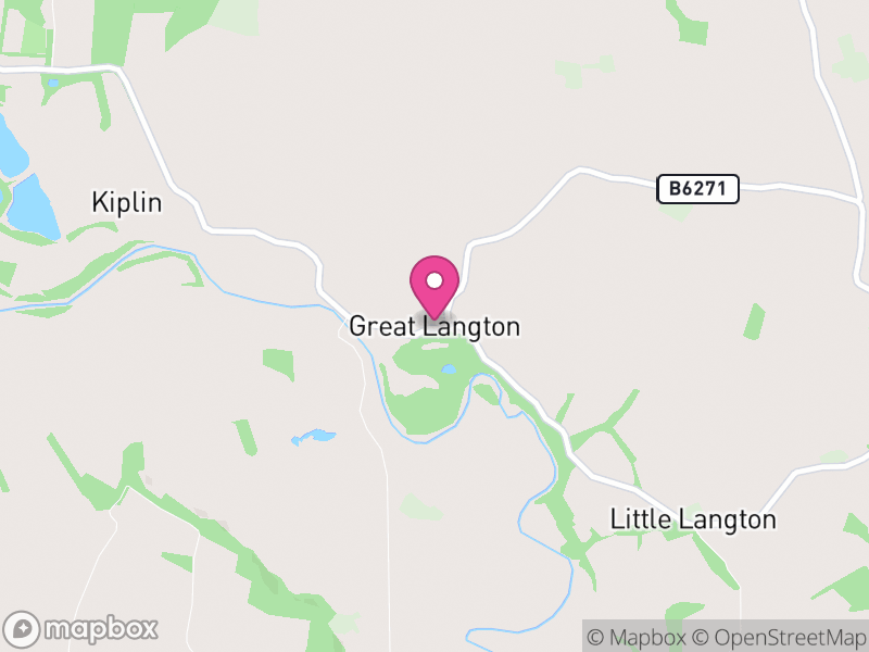 Map of Great Langton, North Yorkshire