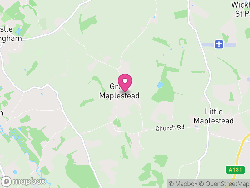 Map of Great Maplestead, Braintree